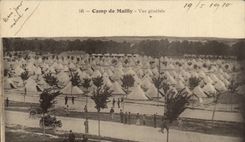 CPA Militaria Camp of Mailly View
