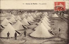 CPA Militaria Camp of Mailly View