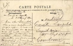 CPA Militaria Camp of Mailly View