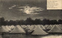 CPA Militaria life with the camp 10 hours of the evening the extinction of fires