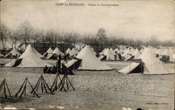 CPA Militaria Camp of Ruchard Tents and hutments