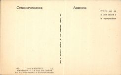 CPA Lake Annecy Menthon the rock of Expensive and the mountain of Entrvernes