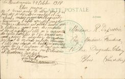 CPA Entrance of a camping Armed Indian Militaria Bondonniere