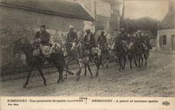 CPA Ribecourt a patrol of spahis Moroccan Morocco Militaria