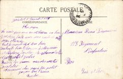 CPA After the passage of German Church of Barcy