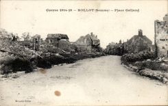 CPA Rollot Places Galland