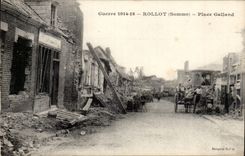 CPA Rollot Places Galland