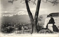 CPA Grenoble View taken of the forts