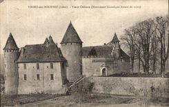 CPA Virieu on Bourbre Old castle