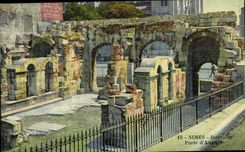 CPA Innennimes Gatter von Auguste