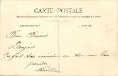 Angers CPA post office building and Telegraphs Hotel Saint Julien and street Saint Maurille