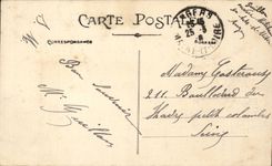 Angers CPA Post office building and Telegraphs Hotel St Julien and street Saint Maurille