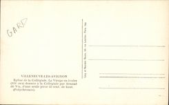 Villeneuve Avignon CPA Church of collegial the ivory virgin