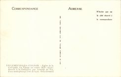 Villeneuve Avignon CPA Church of collegial the ivory virgin