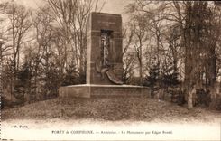 CPA Bohrgerat von Compiegne Aarmistice das Denkmal durch Edgar Brand