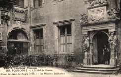 CPA Toulouse Hotel de pierre Cour de Jean de Bagis par Nicolas Bachelier