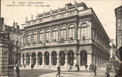 CPA Lyon the large theater builds in 1827 has 1830