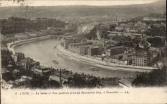 CPA Lyon the Saone and View taken Gay restaurant has Fourviere