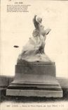 Lyon CPA Statue of Pierre Dupont by Jean Thorel