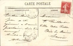 Lyon CPA Statue of Pierre Dupont by Jean Thorel