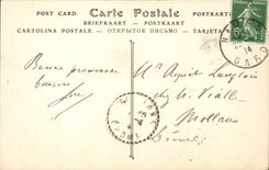 CPA Nimes der Garten der romischen Bader des Brunnens