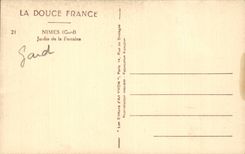 CPA Nimes Garten des Brunnens