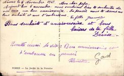 CPA Nimes Garten des Brunnens