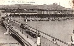 CPA Lyon Bridge of the South and Gailleton quay