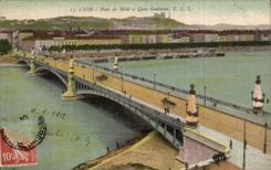 CPA Lyon Bridge of the South and Gailleton quay