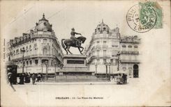 CPA Orleans Places martroi Jeanne of arc