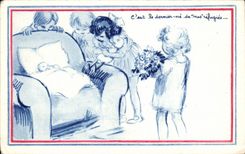 CPA Phantasie-Kinder