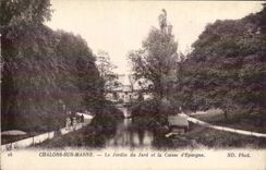 Trawl-nets on the Marne cPA the garden of Jard and the savings bank