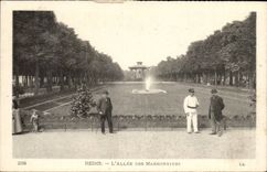 Reims CPA Allee of the maronniers