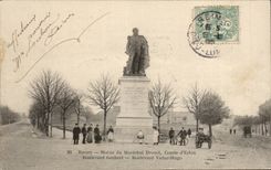 Reims CPA Statue of the Marshal Drouet Count d' Erlon Boulevard Gerbert Victor Hugo