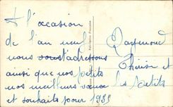 CPA Phantasie-Kind-gluckliches neues Jahr-Hufeisen