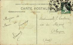 Rouen CPA Statue of Jeanne of arc on the place of the Virgin