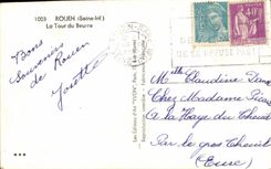 CPA Rouen the tower of butter