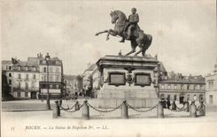 CPA Rouen Statue of Napoleon 1st