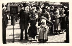 CPA Orleans the festivals of Jeanne of arc Hommage May 7th and 8th of the French Provinces has Jeanne of arc folklore