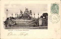 CPA Rouen Fountain Sainte Marie