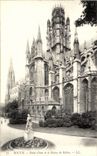 CPA Rouen Saint Ouen and Statue of Rollon