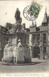 CPA Rouen Staute of Jeanne of arc and Bourgtheroulde