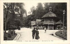 CPA Luchon Park of the Quincunxes Refreshment bar of pre