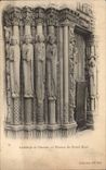 CPA Chartres Cathedral Pilasters of the royal gate