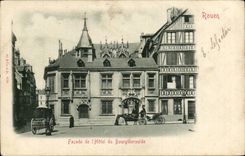Rouen CPA Frontage of the hotel of Bourgtheroulde