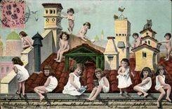 CPA Phantasie-Kinder