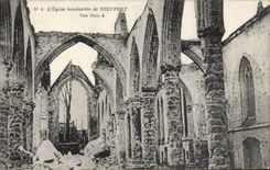 CPA das Kirche bombardee von Nieuport