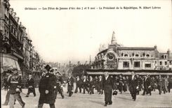 CPA Orleans Festivals of Jeanne of arc of the May 7th and 8th the president of the Republic Albert Lebrun