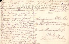 CPA Albert a corner of the city after the passage of German