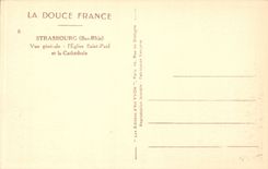 CPA Strasbourg the cathedral the Saint Paul church